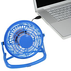 Additional Image 2 - a blue fan on a white surface