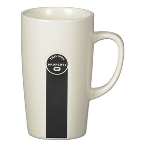 Additional Image 3 - a white mug with a black stripe