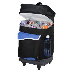 Additional Image 4 - a black and blue bag with wheels