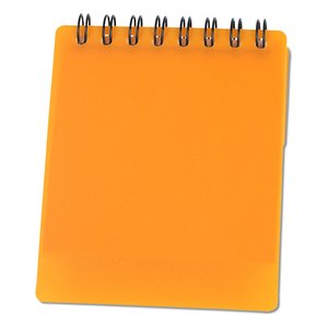 Additional Image 2 - a small orange notepad with spiral bound