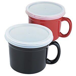 Additional Image 1 - a red and black coffee mugs