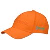 an orange hat on a white background