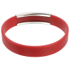 View Image 3 of 3 of Silicone Wristband with Metal Accent