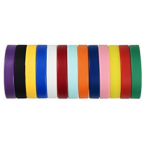 Additional Image 1 - a stack of colorful plastic chips