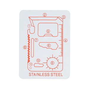 Additional Image 1 - a white and red card with red lines