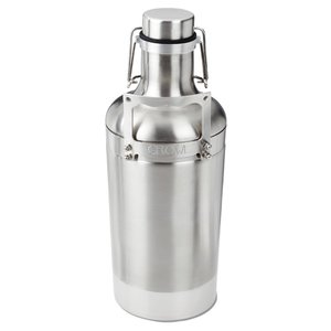Additional Image 1 - a silver metal bottle with a cap