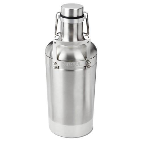 Additional Image 1 - a silver metal bottle with a cap