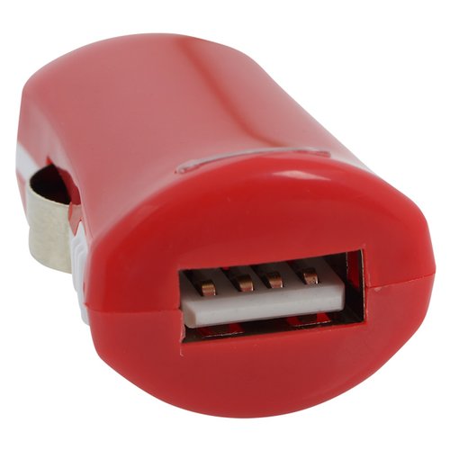 Additional Image 1 - a red usb adapter with a white background