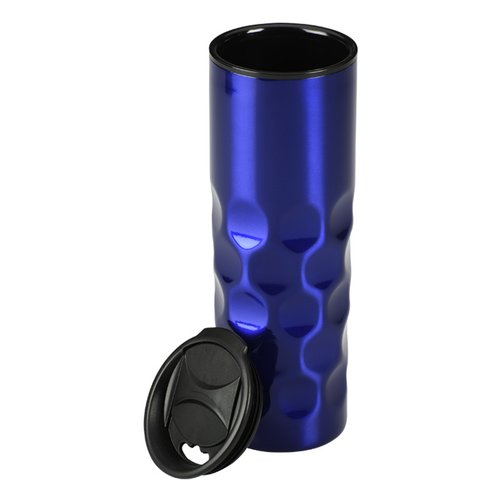 Additional Image 1 - a blue cylindrical container with a lid