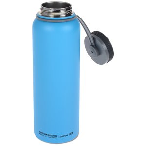 Additional Image 2 - a blue water bottle with a black handle