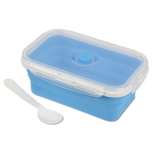 Additional Image 2 - a blue lunch box with a spoon
