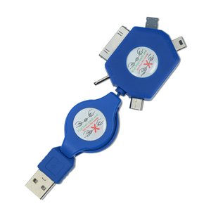 Additional Image 1 - a blue usb cable with a white background
