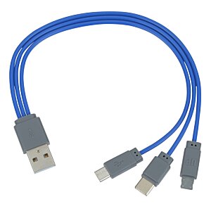 Additional Image 2 - a blue cable with several usb ports
