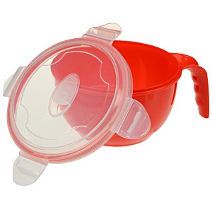 Additional Image 1 - a red and white plastic container