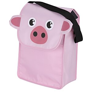 Additional Image 1 - a pink bag with a pig face
