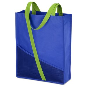 Additional Image 1 - a blue bag with green handles