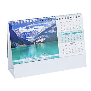 Additional Image 3 - a desk calendar with a picture of a lake