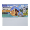 View Image 2 of 6 of Beautiful Places Executive Desk Calendar - French