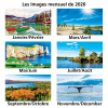 View Image 2 of 2 of Canadian Scenes 2 Month View Calendar - French/English