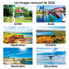 View Image 3 of 3 of Canada Charms Large Wall Calendar - French/English