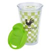 View Image 2 of 3 of Checkered Colour Changing Tumbler - 16 oz. - Closeout