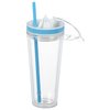 View Image 2 of 5 of Double Wall Juicer Cup with Straw - 20 oz.