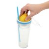 View Image 4 of 5 of Double Wall Juicer Cup with Straw - 20 oz.