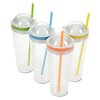 View Image 5 of 5 of Double Wall Juicer Cup with Straw - 20 oz.