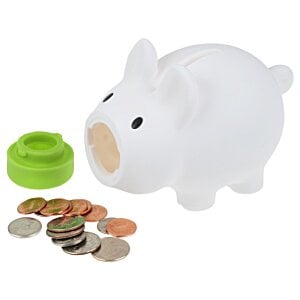 Additional Image 2 - a piggy bank next to a pile of coins