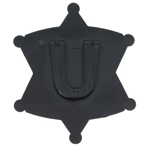 Additional Image 1 - a black star shaped badge
