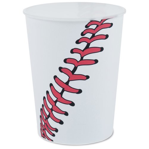 Additional Image 1 - a white cup with red stitching on it