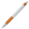 a white and orange pen