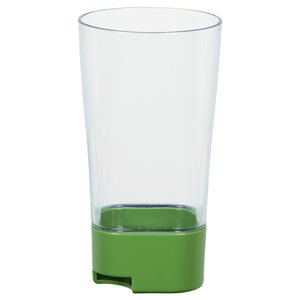 Additional Image 3 - a clear glass with green base