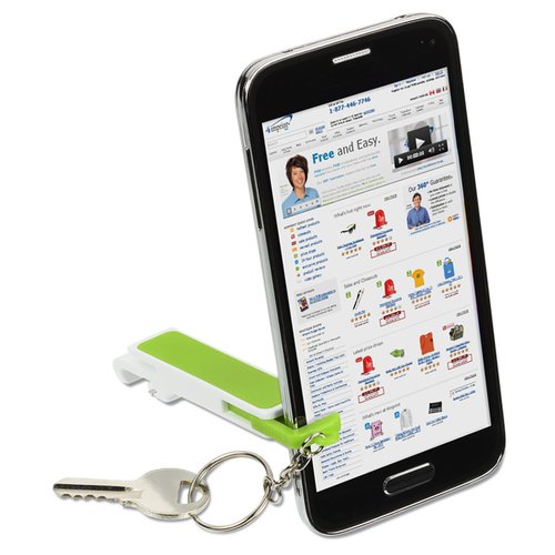 Additional Image 4 - a cell phone with a keychain attached to it