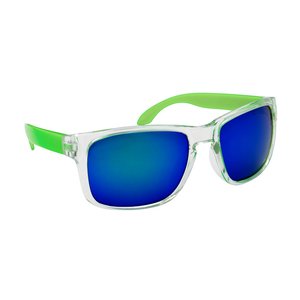 Additional Image 5 - a pair of sunglasses with blue lenses