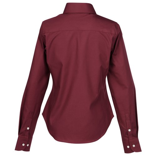 Crown Collection Solid Broadcloth Shirt - Ladies' Image 1 of 2