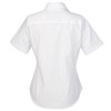 View Image 2 of 3 of Crown Collection Solid Broadcloth Short Sleeve Shirt - Ladies'