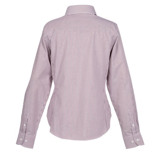 Crown Collection Banker Stripe Shirt - Ladies' Image 1 of 2