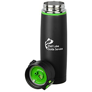 Additional Image 2 - a black and green thermos