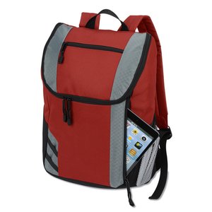 Additional Image 2 - a red and grey backpack