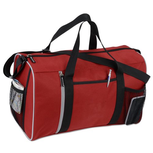 Additional Image 1 - a red and black duffel bag