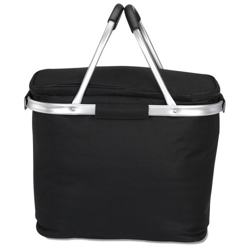 Additional Image 3 - a black bag with silver handles