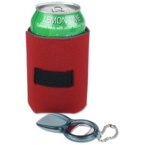 Additional Image 1 - a red can with green lid and a bottle opener