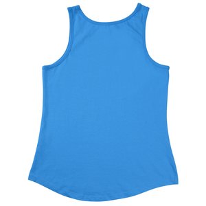 Additional Image 1 - a blue tank top on a white background