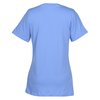 View Image 2 of 2 of Euro Spun Cotton V-Neck T-Shirt - Ladies' - Embroidered