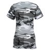 View Image 2 of 3 of Euro Spun Cotton V-Neck T-Shirt - Ladies' - Camo - Embroidered