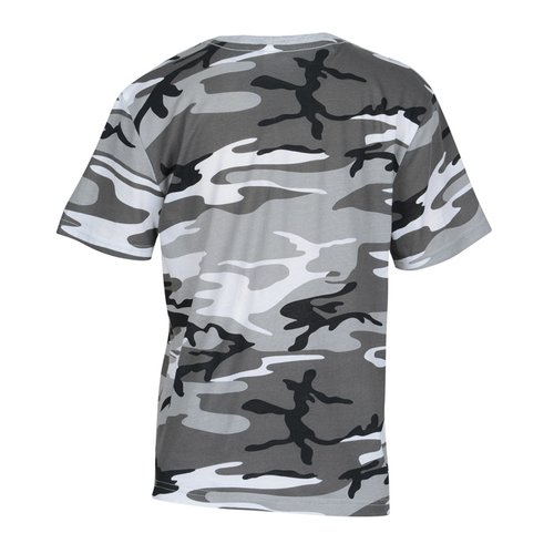 Euro Spun Cotton T-Shirt - Youth - Camo - Screen Image 1 of 2