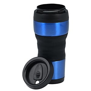 Additional Image 1 - a black and blue tumbler