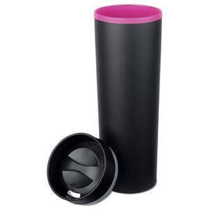 Additional Image 1 - a black and pink cylindrical container