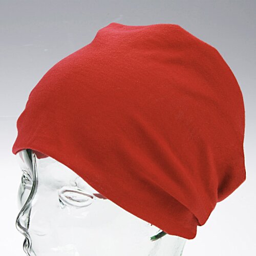 Additional Image 1 - a red head scarf on a mannequin